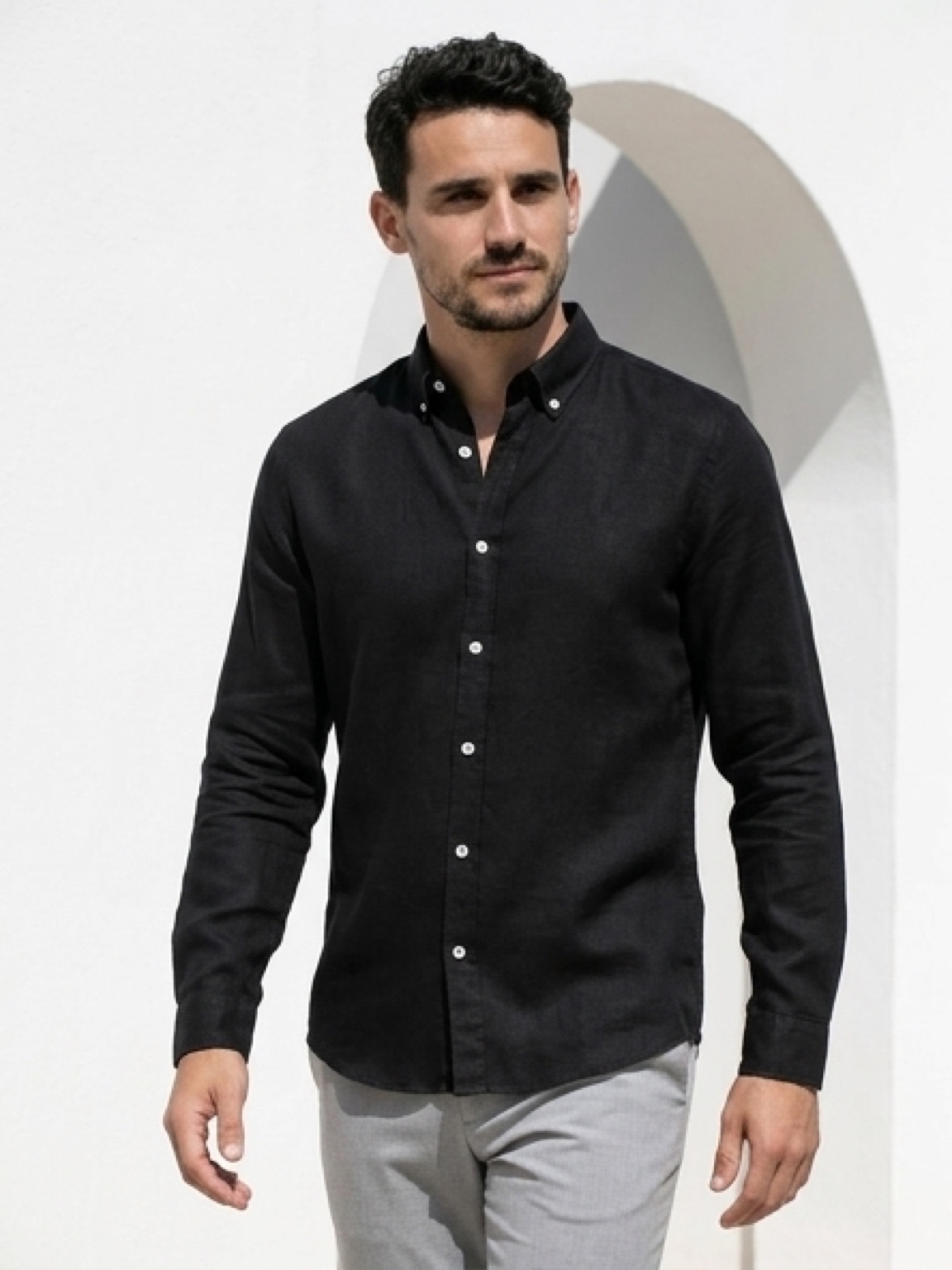 Linneskjorta Linston Black