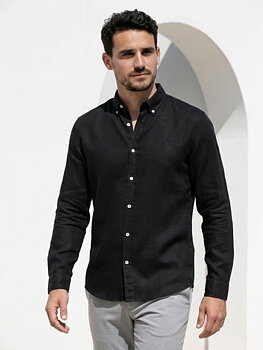 Linneskjorta Linston Black