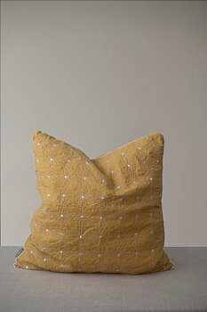 Kudde Blomquilt Gul 60X60