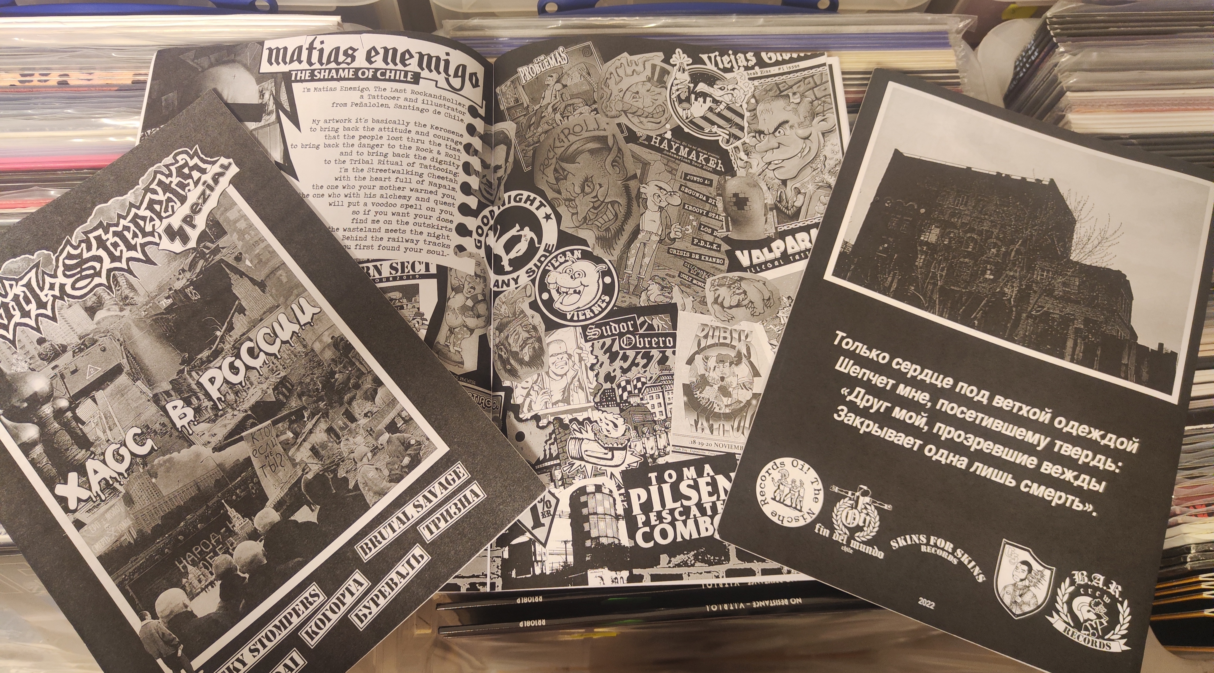 Chaos In Russia Vol.1 - LP (Rysk-Import) Svart omslag, vit vinyl - 2