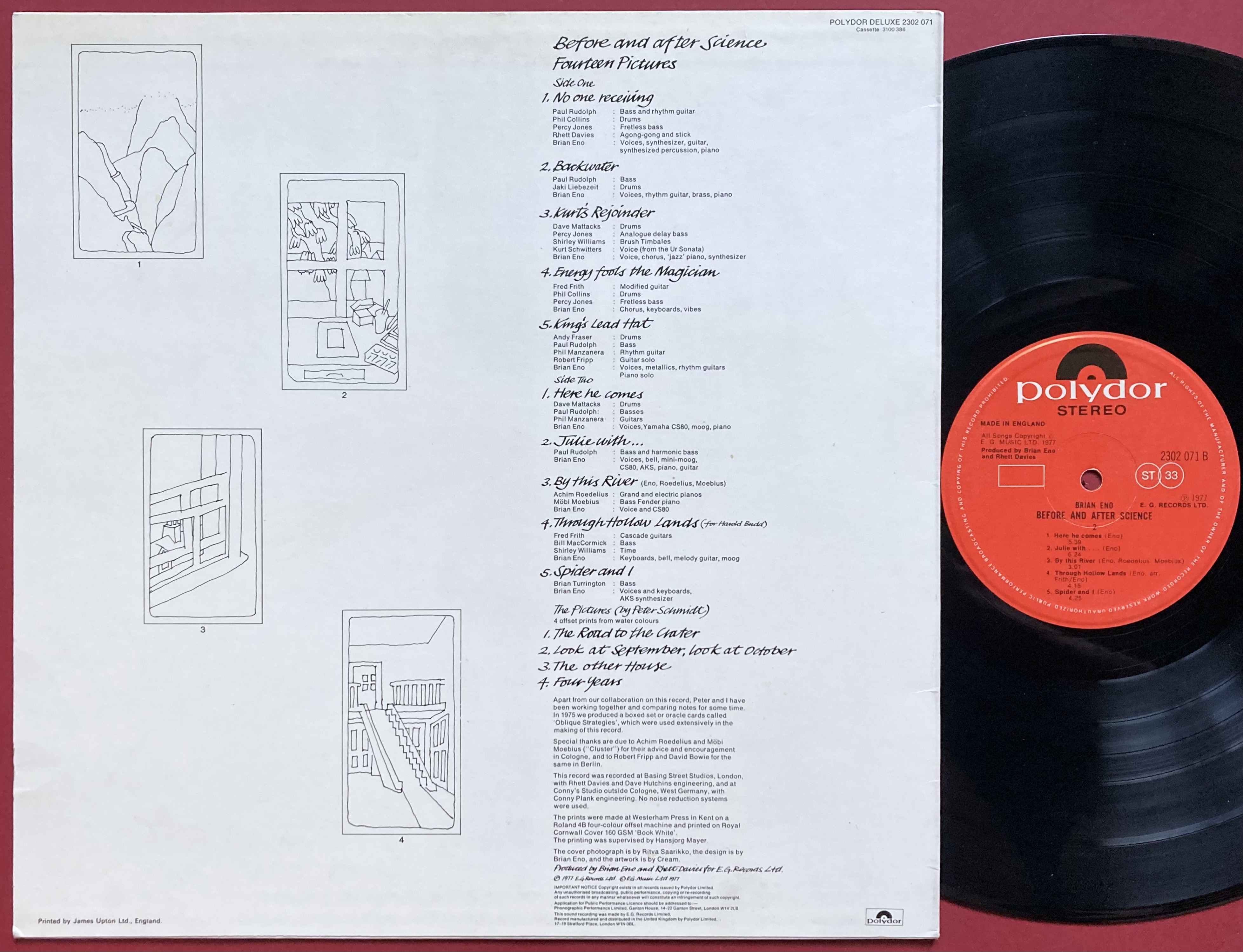BRIAN ENO - Before and after science UK-orig LP 1977 - 3