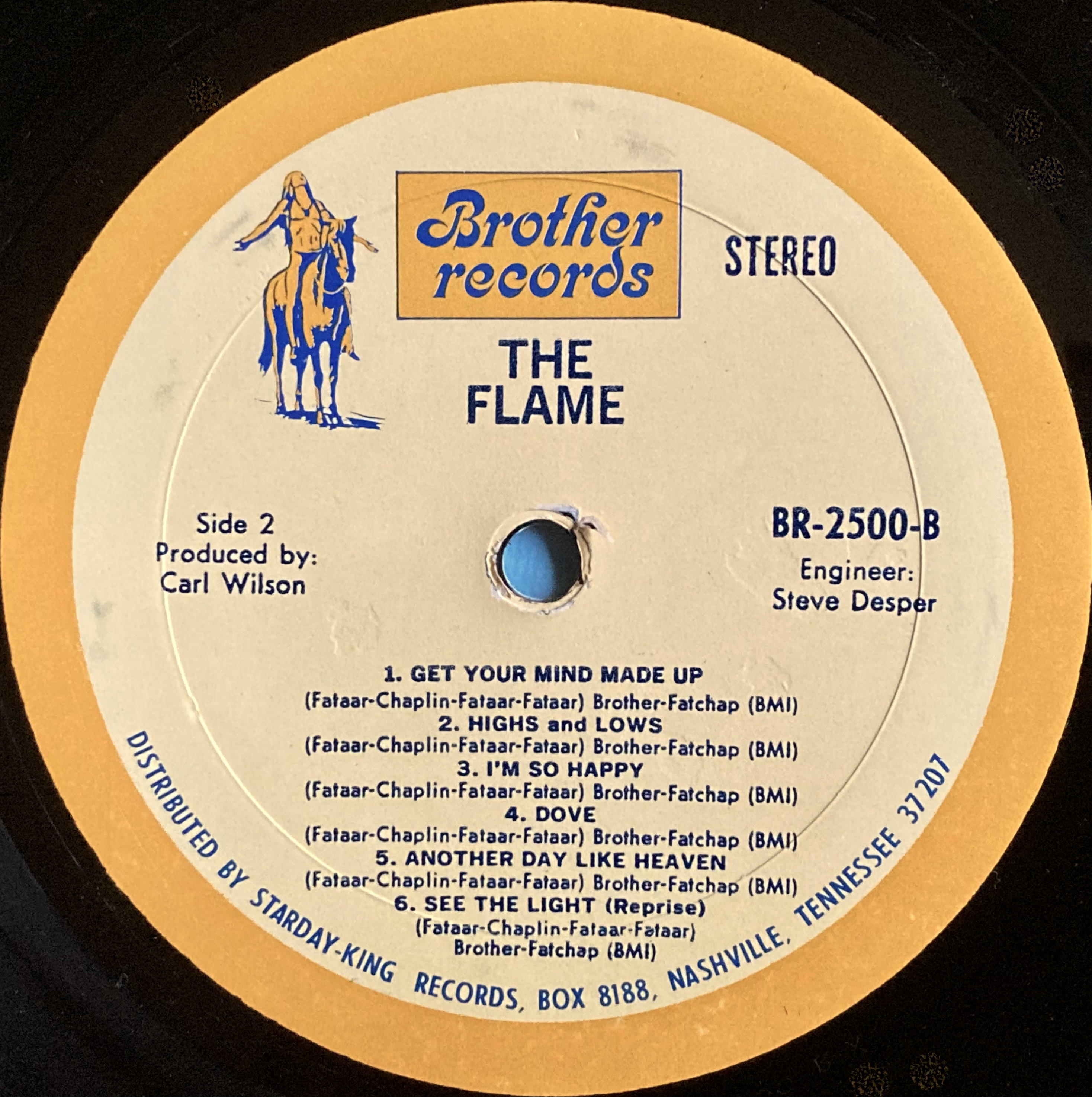 THE FLAME - "same" US-orig LP 1970 - 5