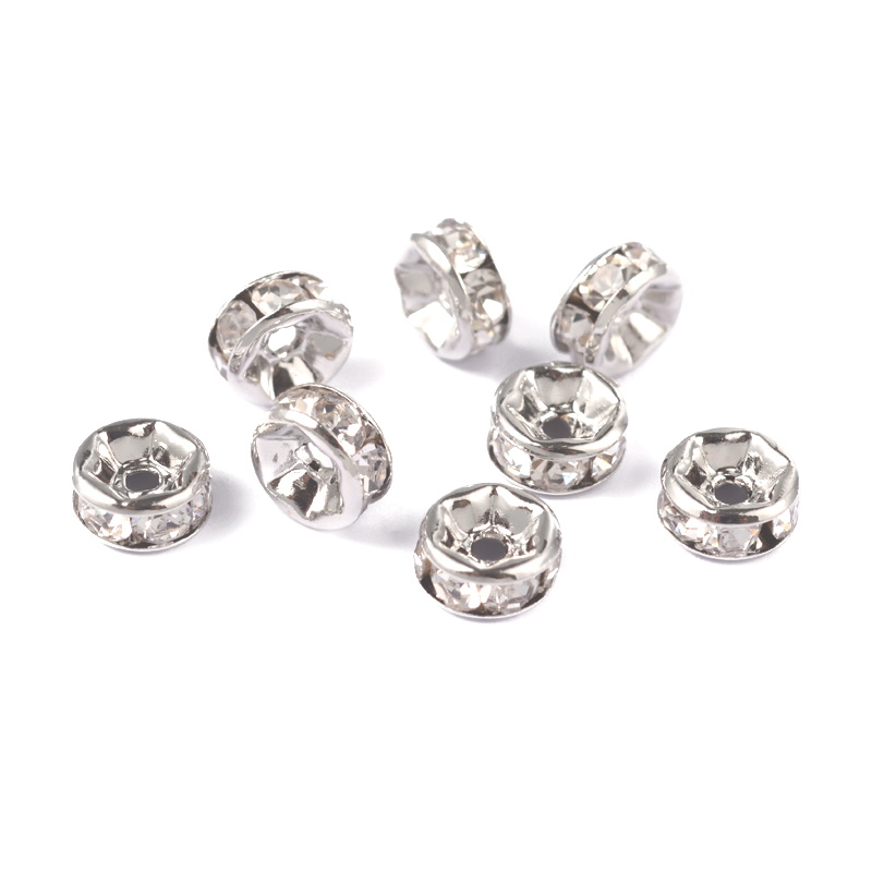 Strass rondell 6 mm  silver - 2