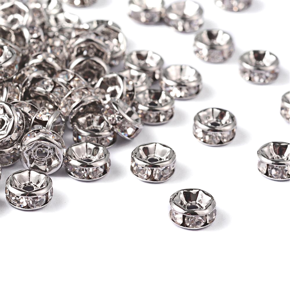 Strass rondell 6 mm  silver - 3
