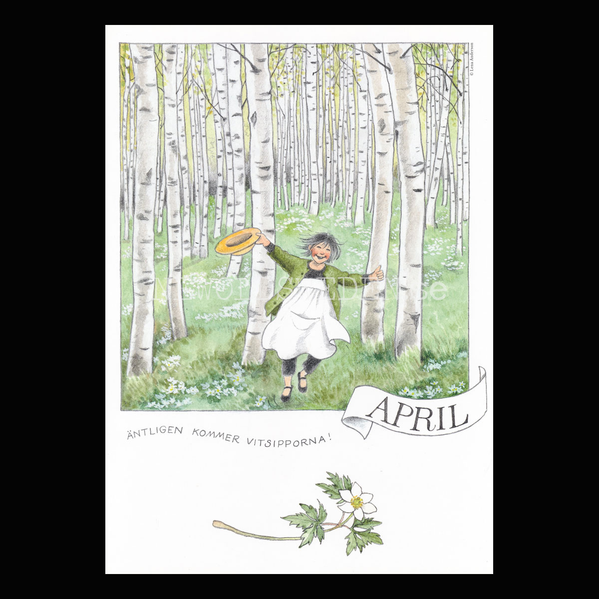 April Linnea - Lena Andersson - Månadsbild A4 - BB04 - 2