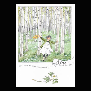 April Linnea - Lena Andersson - Månadsbild A4 - BB04