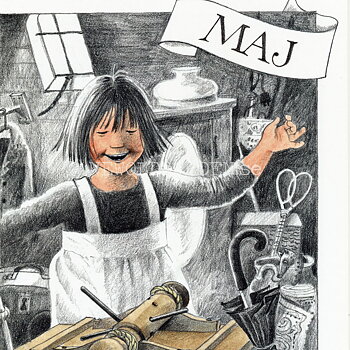 Maj Linnea - Lena Andersson - Månadsbild A4 - BB04