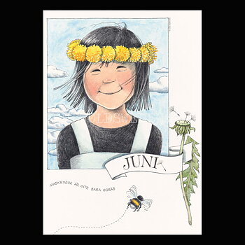 Juni Linnea  - Lena Andersson - Månadsbild A4 - BB04