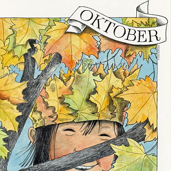 Oktober Linnea - Lena Andersson - Månadsbild A4 - BB05