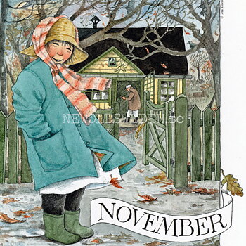November Linnea - Lena Andersson - Månadsbild A4 - BB05