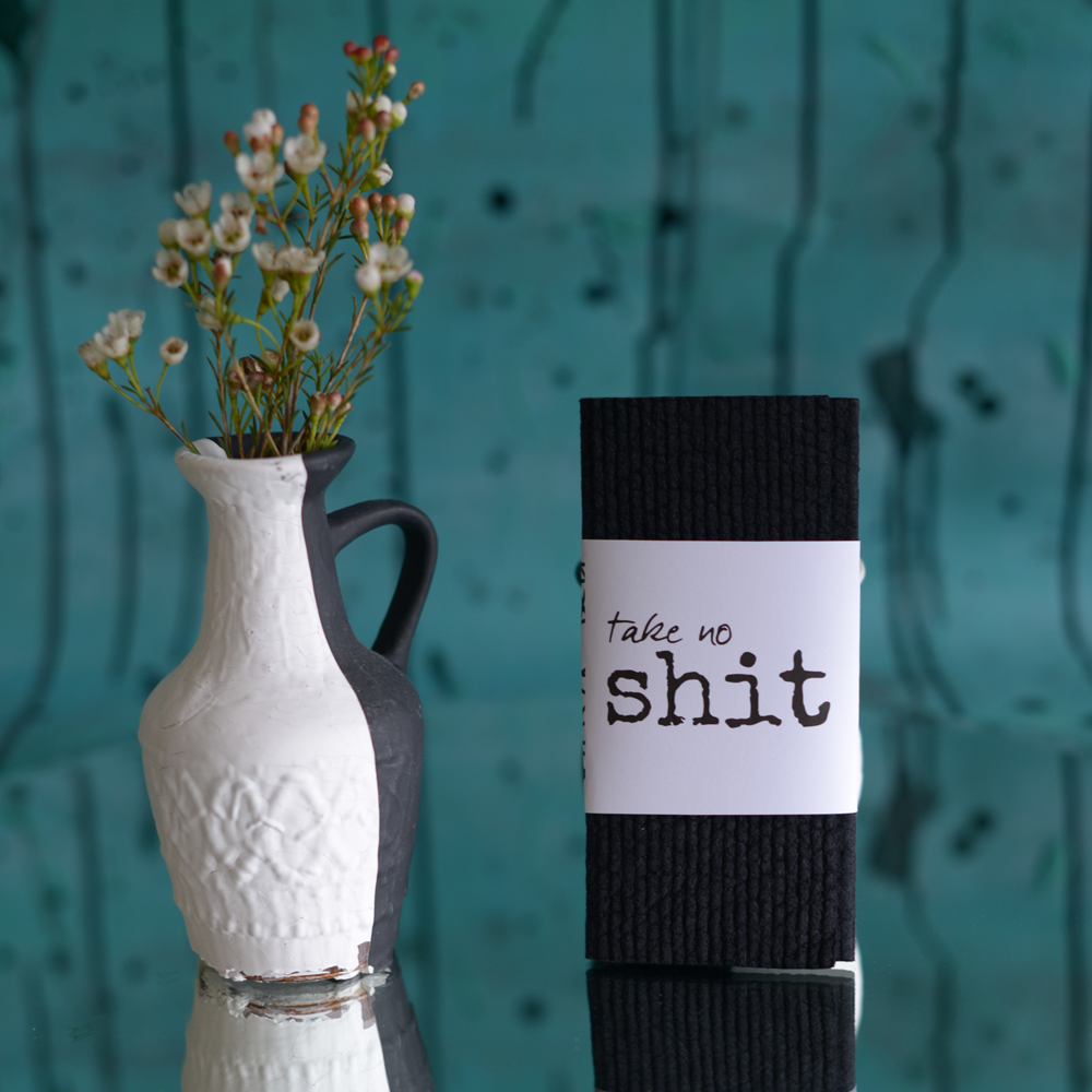 black dishcloths SHIT 2-pack - 2