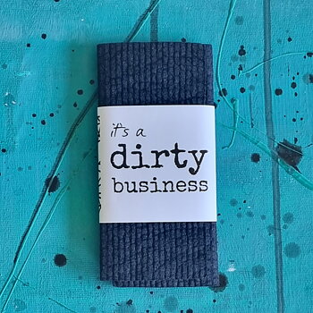 black dishcloths DIRTY 2-pack