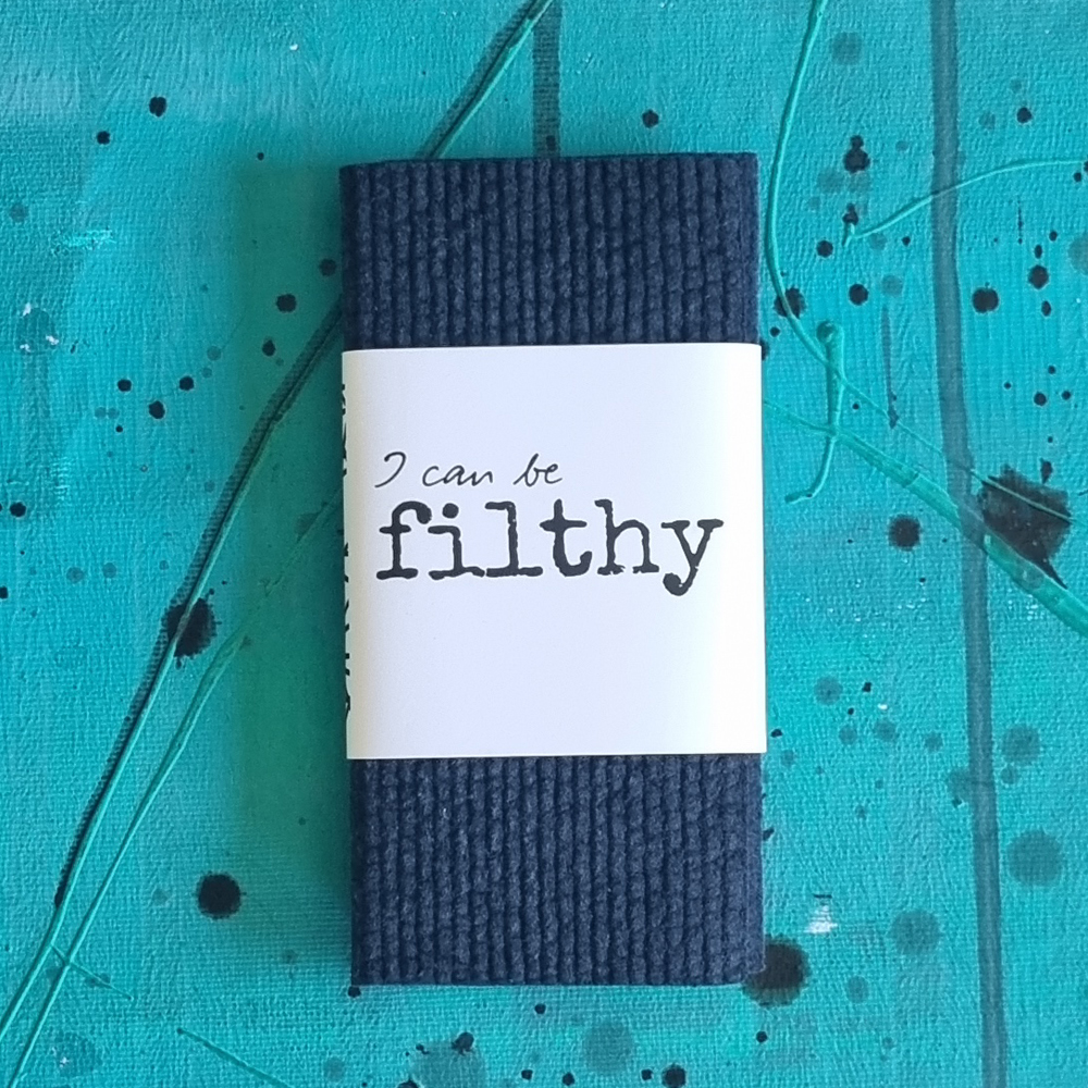 black dishcloths FILTHY 2-pack