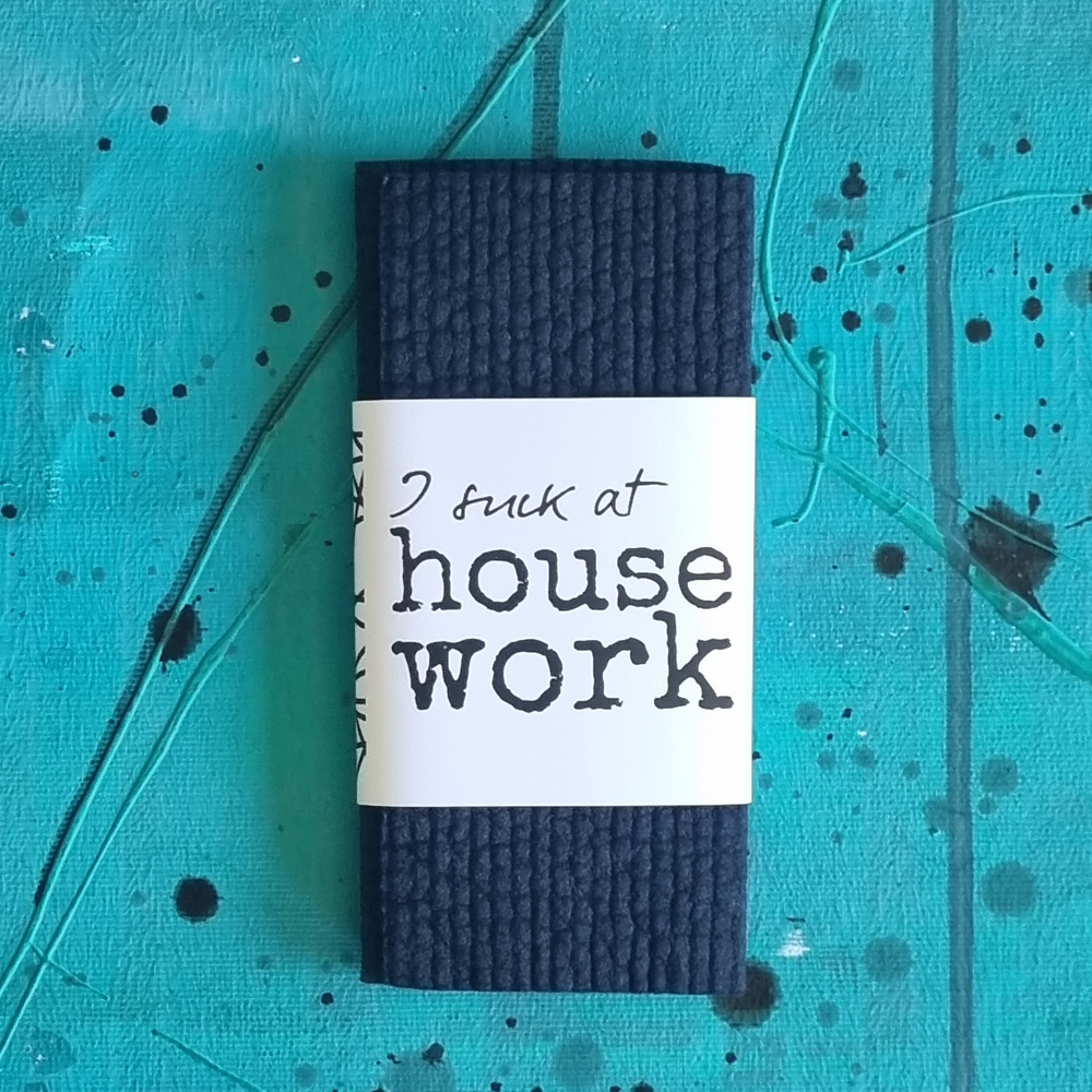 black dishclohts HOUSEWORK 2-pack