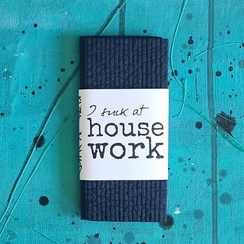 black dishclohts HOUSEWORK 2-pack