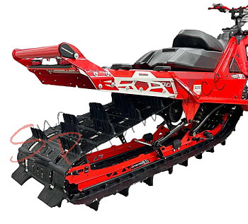 SPI Hide 'N' Go Bakbåge med Förvaringsutrymme, Lynx Raiden 154", Röd Båge/Vita Sidor