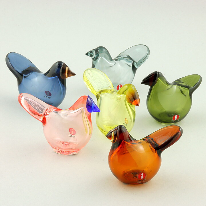 オイバ・トイッカ  ガラスの鳥  シエッポ   6色セット Sieppo 2020年 第一級品です (3)