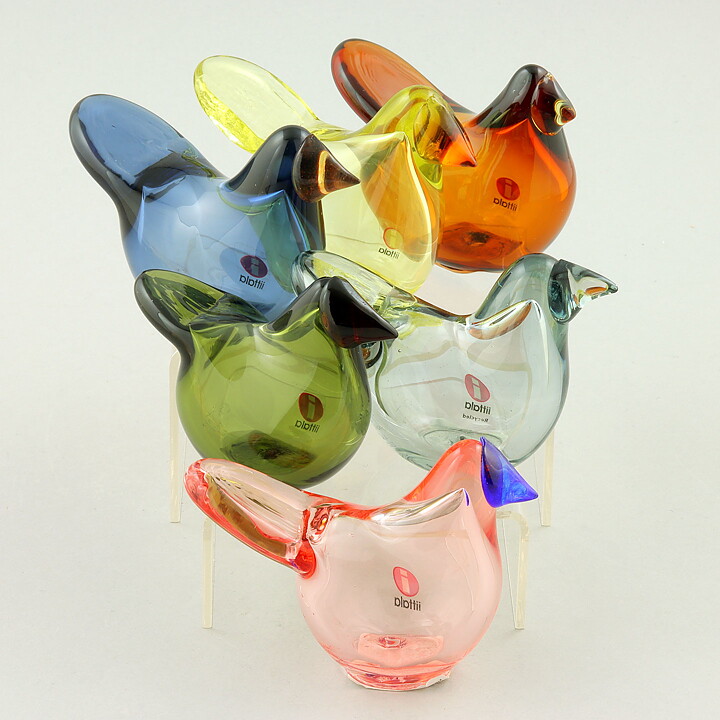 Oiva Toikka (2020) Six Stylistic Sieppo Glass Birds (3)