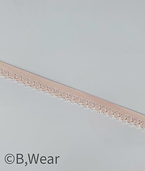 Decorative elastic 12 mm - Lightpink