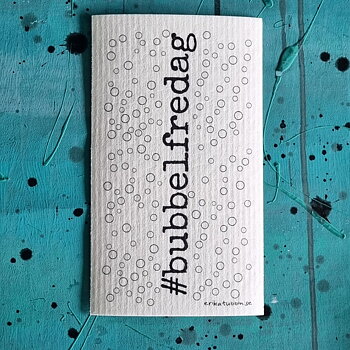 disktrasa BUBBELFREDAG 15x26 cm
