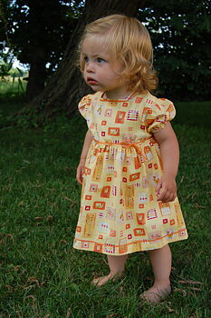 Klänning i gammal stil