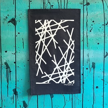kökshandduk/servett TRASSEL svart 30x50 cm