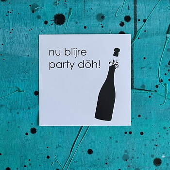 vykort PARTY 15x15 cm