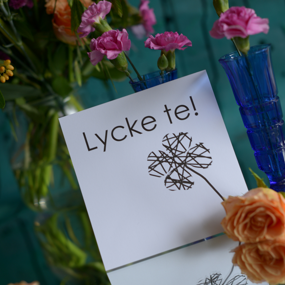 vykort LYCKE TE 15x15 cm - 3