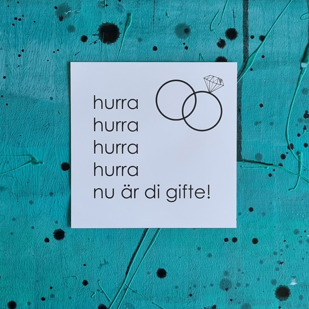 postcard GIFTE 15x15 cm