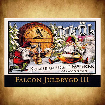 FALKEN JUL-ÖL FALCON JULBRYGD III Falkenberg - Vykort A5