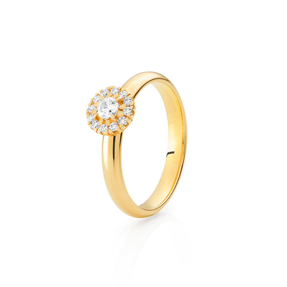 9011-3K Sten: 0,27 ct   1 x 0,15 + 12 x 0,01 Fattning: CARM1  mittsten 0,15 ct
