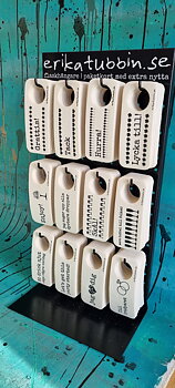 Package: table/wall rack with DISHCLOTH CARDS