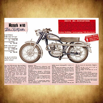 MONARK M 90 Blue Top Fighter ILO 146 - Vykort A5