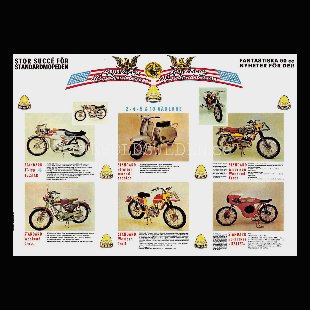 American WeeKend Cross 50cc - Vykort A5