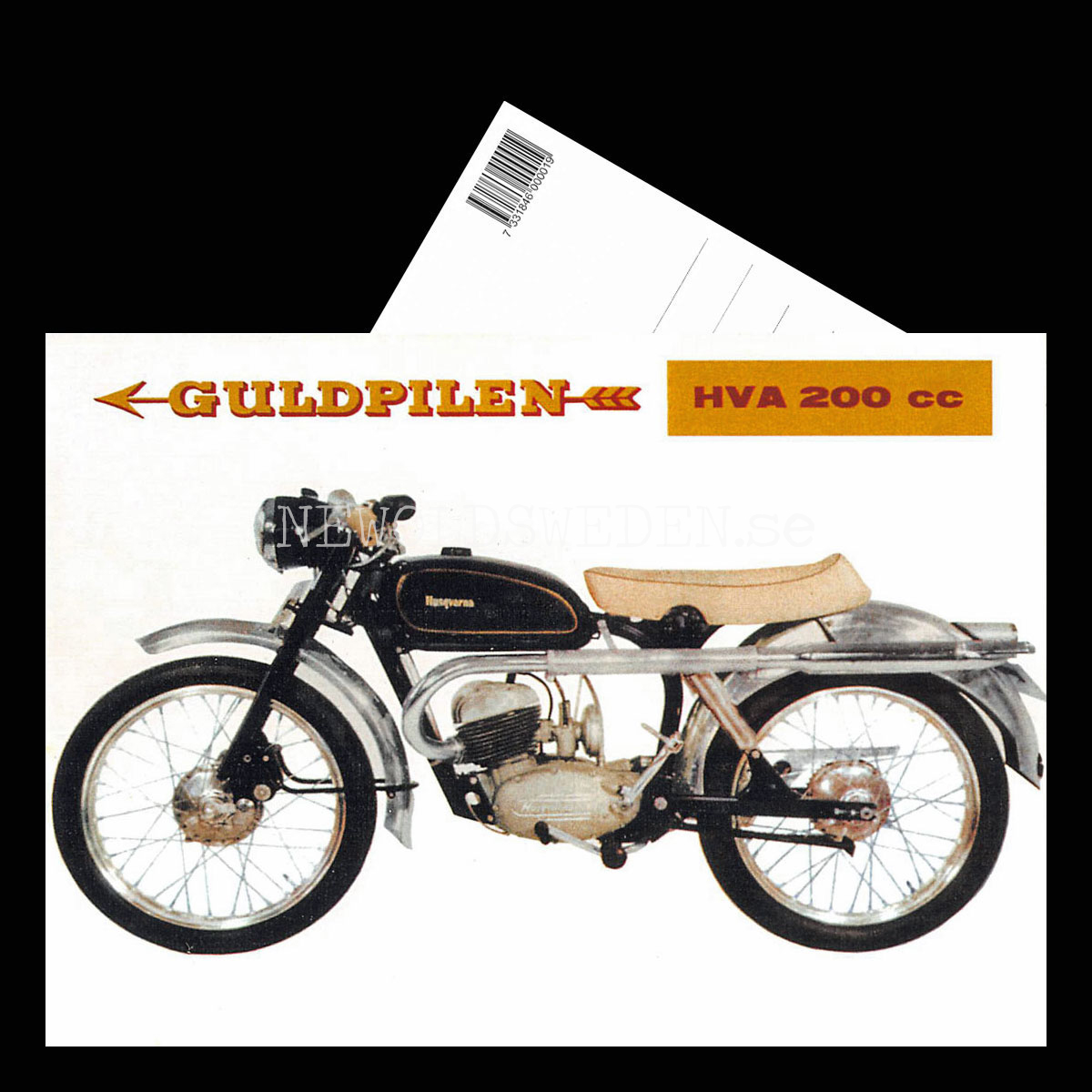 HUSQVARNA GULDPILEN HVA 200cc - Vykort A5 - 3