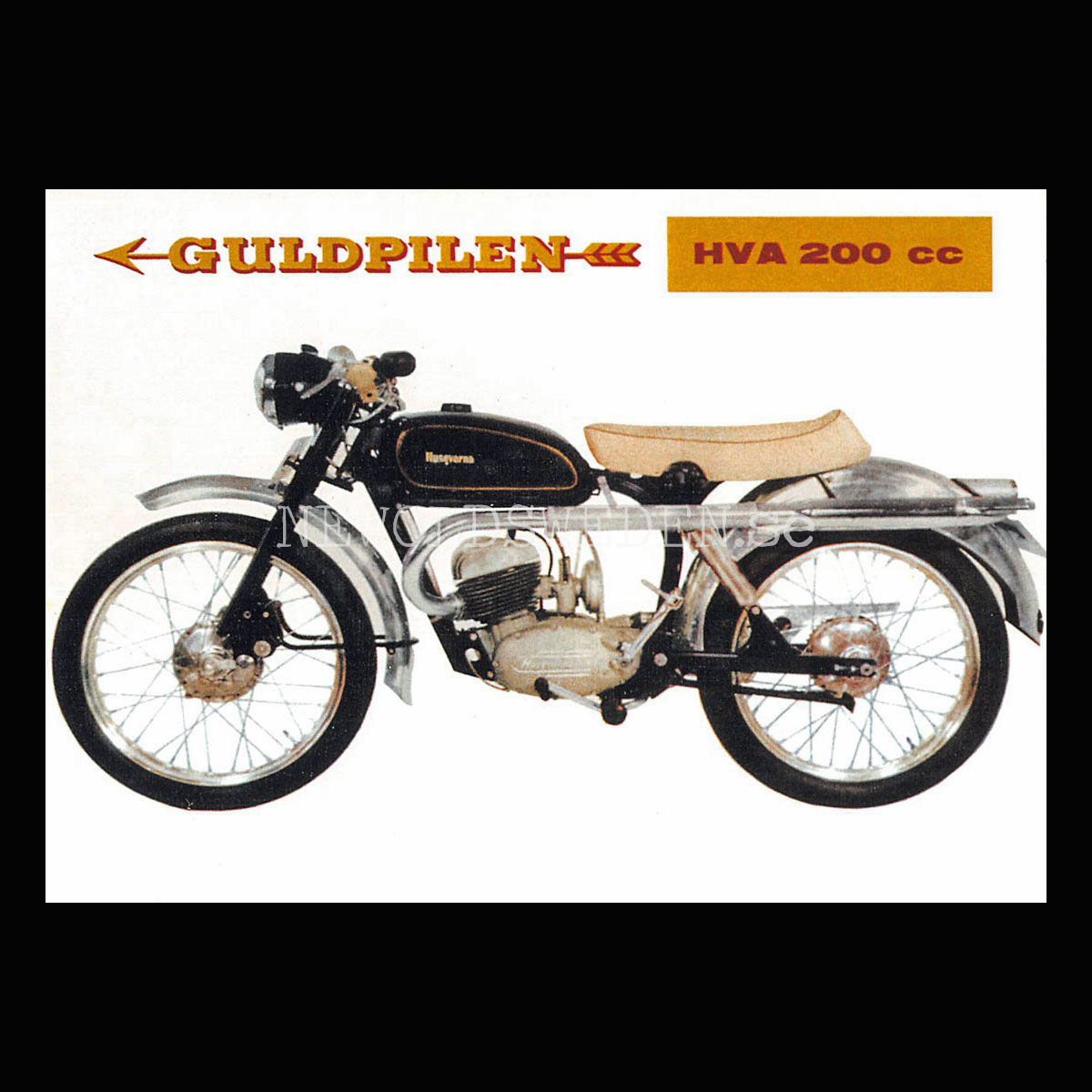 HUSQVARNA GULDPILEN HVA 200cc - Vykort A5