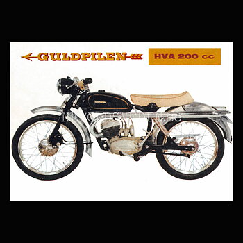 HUSQVARNA GULDPILEN HVA 200cc - Vykort A5