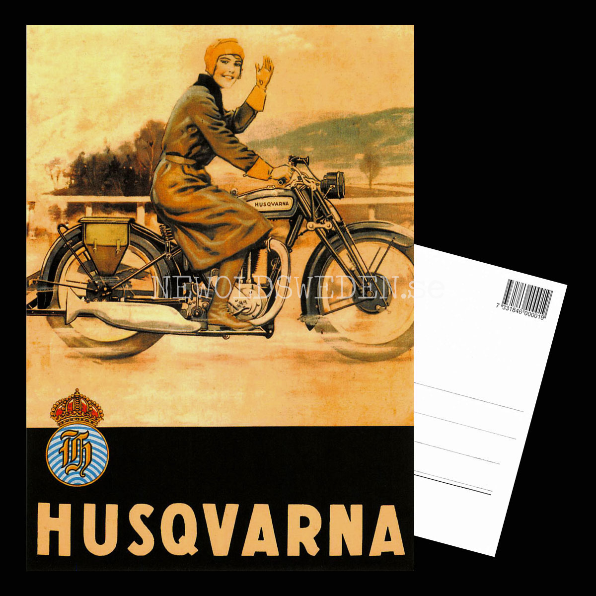 HUSQVARNA En nöjd Qvinna - Vykort A5 - 3