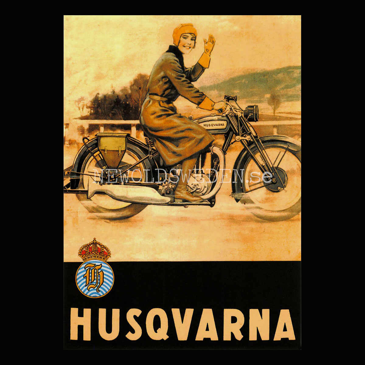 HUSQVARNA En nöjd Qvinna - Vykort A5