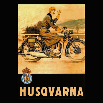 HUSQVARNA En nöjd Qvinna - Vykort A5