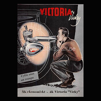 VICTORIA Vicky - Cykla utan att trampa - Vykort A5