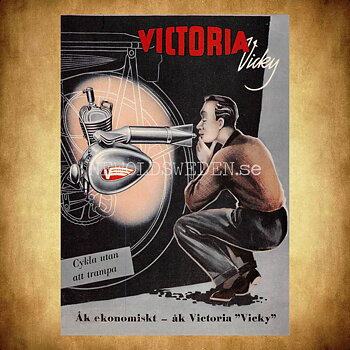 VICTORIA Vicky - Cykla utan att trampa - Vykort A5