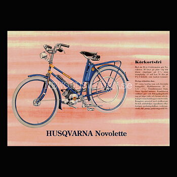 HUSQVARNA Novolette - Körkortsfri - Vykort A5