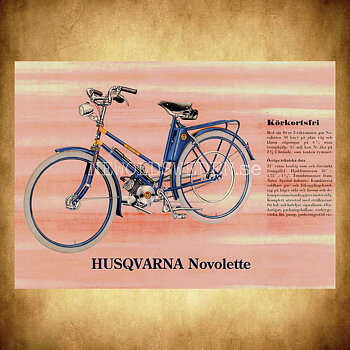 HUSQVARNA Novolette - Körkortsfri - Vykort A5