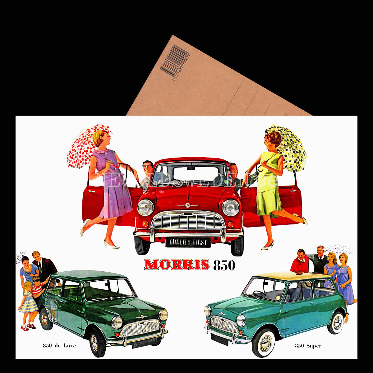 MORRIS 850 - 850 de Luxe - 850 Super - Vykort A5 - 3