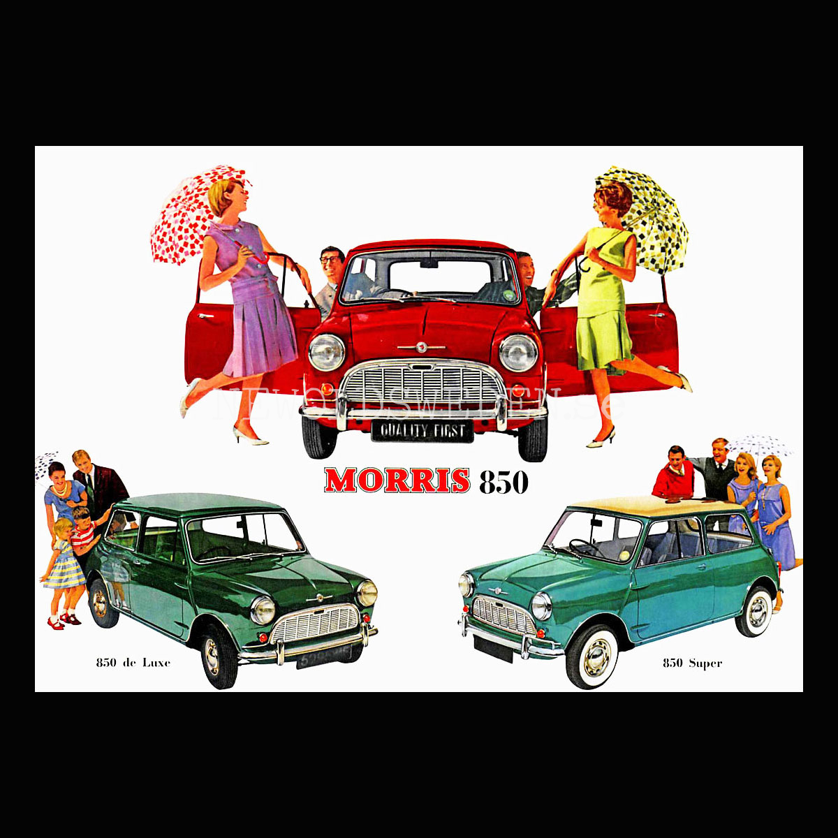 MORRIS 850 - 850 de Luxe - 850 Super - Vykort A5