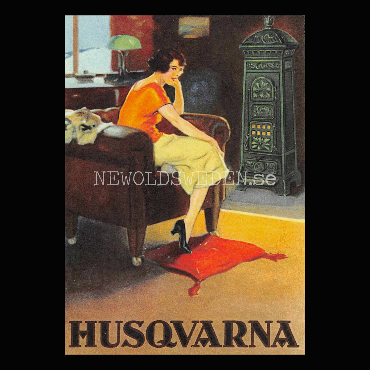 HUSQVARNA Vedkamin - Vykort A5