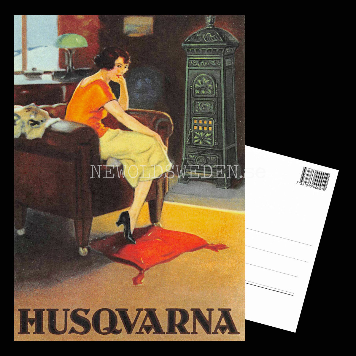 HUSQVARNA Vedkamin - Vykort A5 - 3