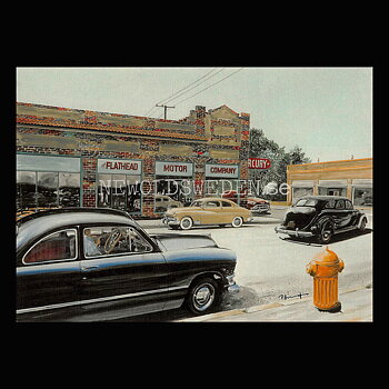 FLATHEAD MOTOR COMPANY - Vykort A5