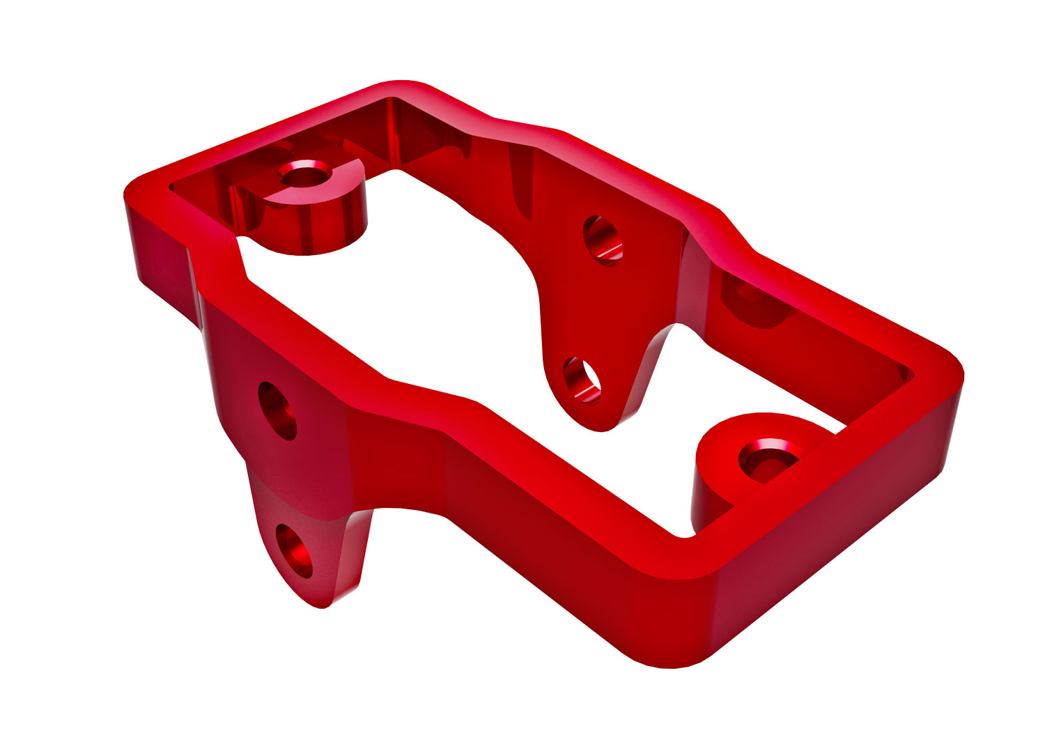 Traxxas 9739-RED Servo Mount Alu Red TRX-4M